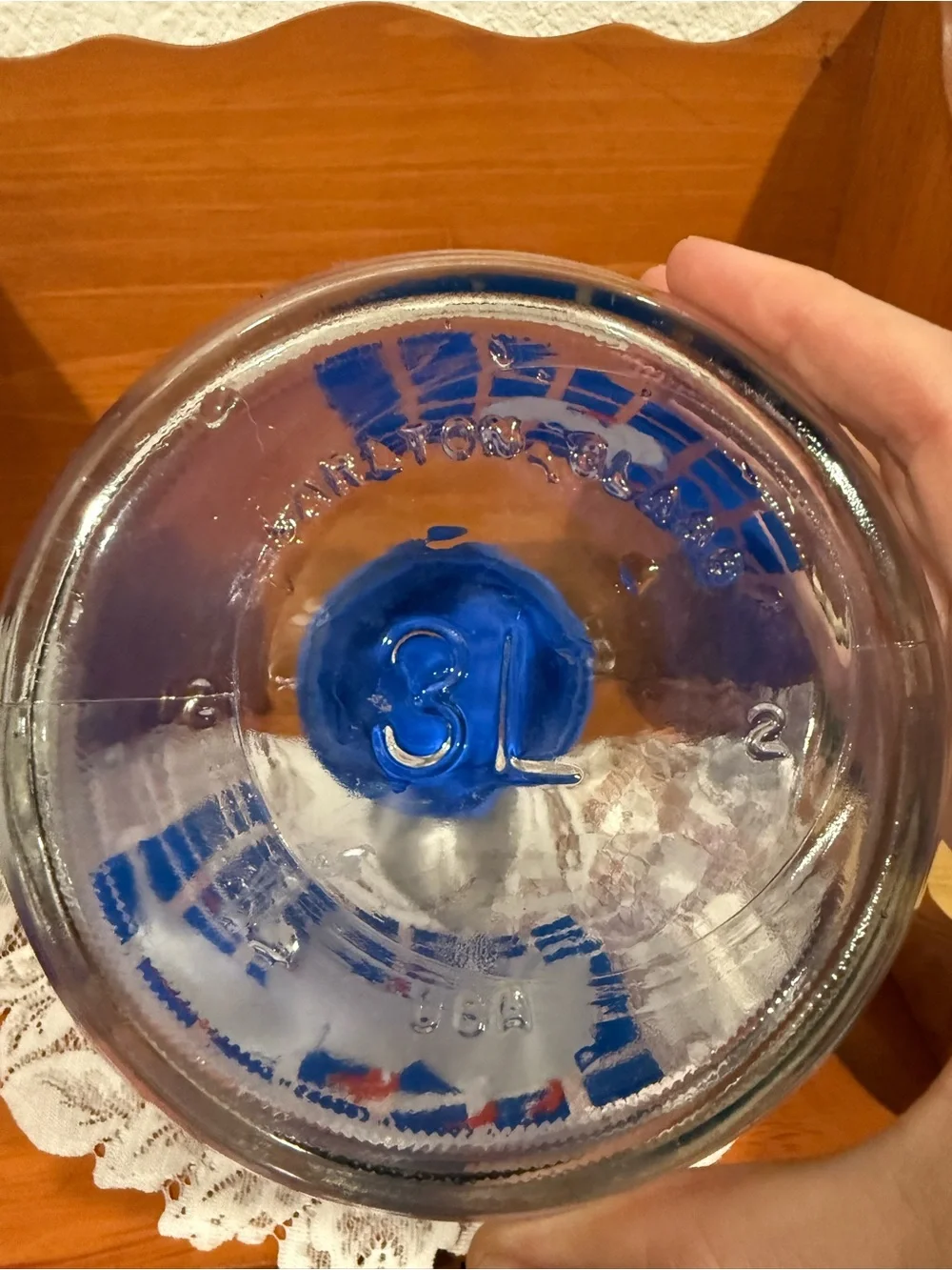 Blue-Lid Goose Glass Storage Jar - Home Kitchen Food Storage